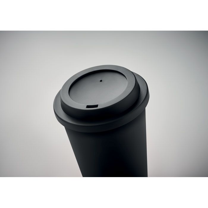 Doppelwandiger Becher PP 300ml NOLA - schwarz-935