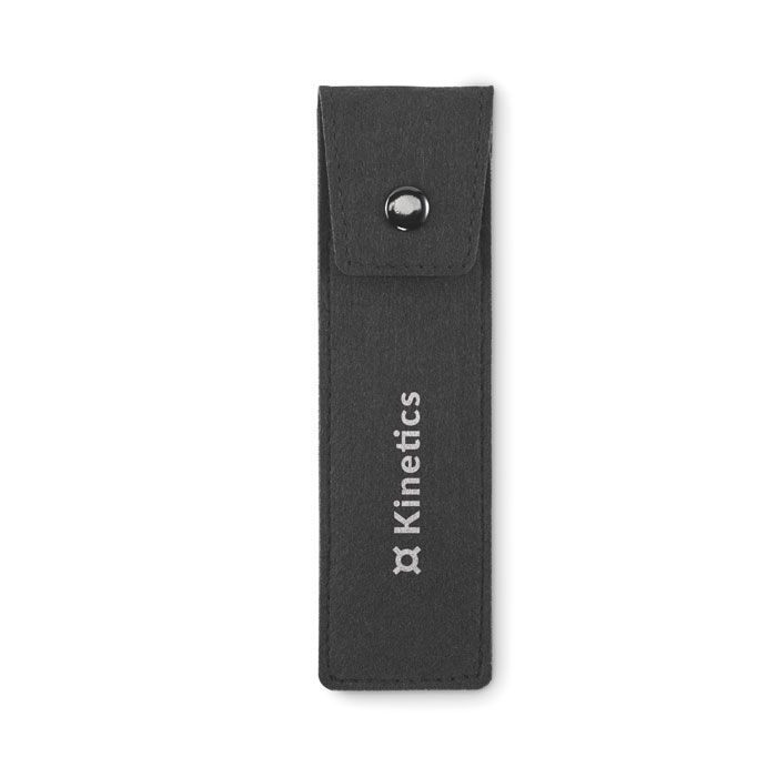 Stifte-Etui RPET-Filz CENCIL - schwarz-657