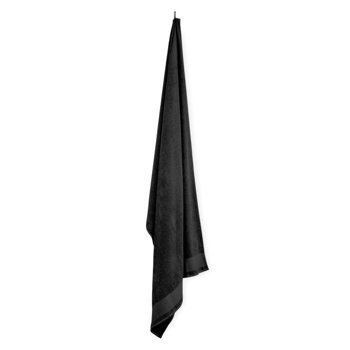 Badetuch aus Baumwolle ISLAND 100 - schwarz-833