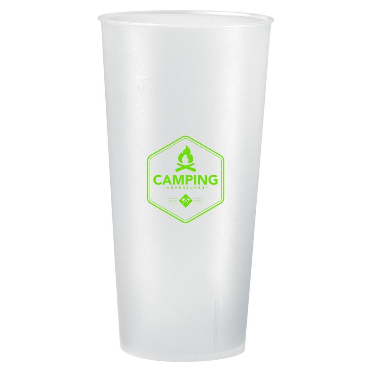 Trinkbecher Mehrweg 0,5 l - transparent-milchig-292