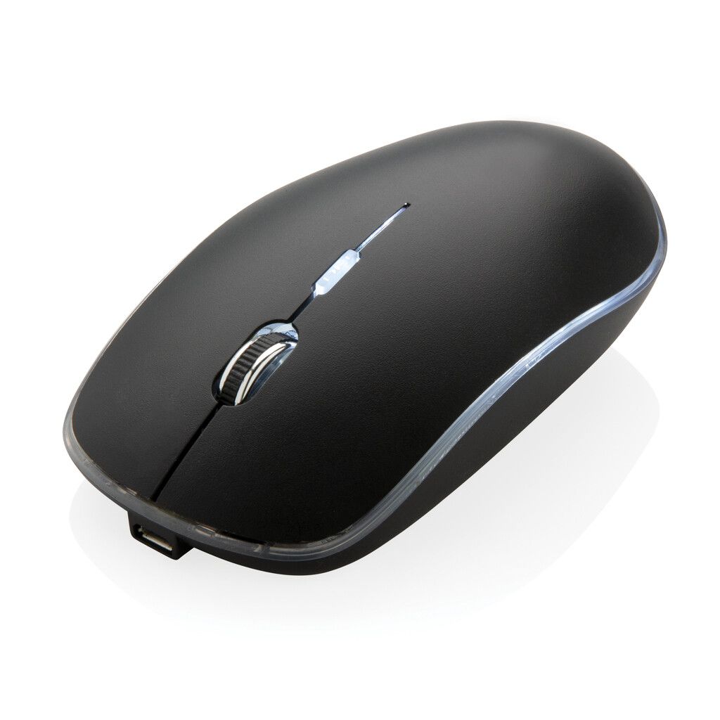 Light-Up Logo kabellose Maus - schwarz-44