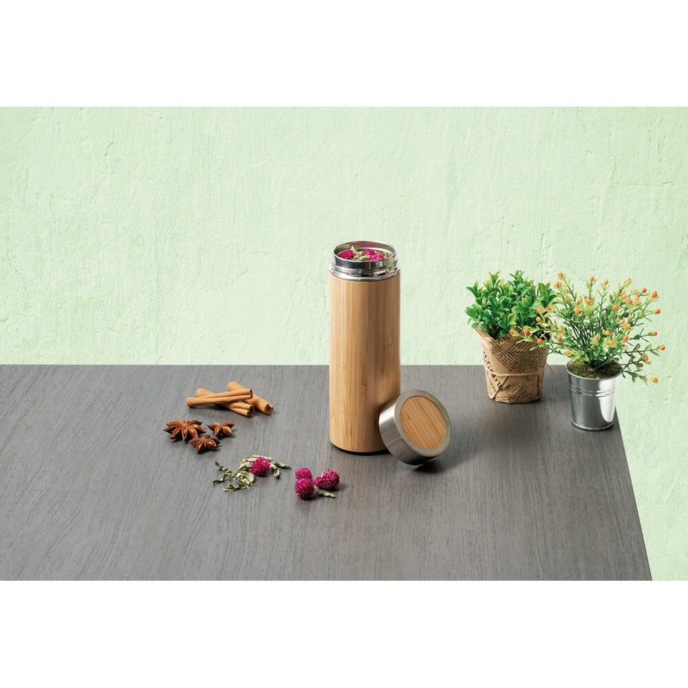 NATUREL Kanne aus Bambus und Edelstahl (90% recycelt) (430 mL) - natur-130