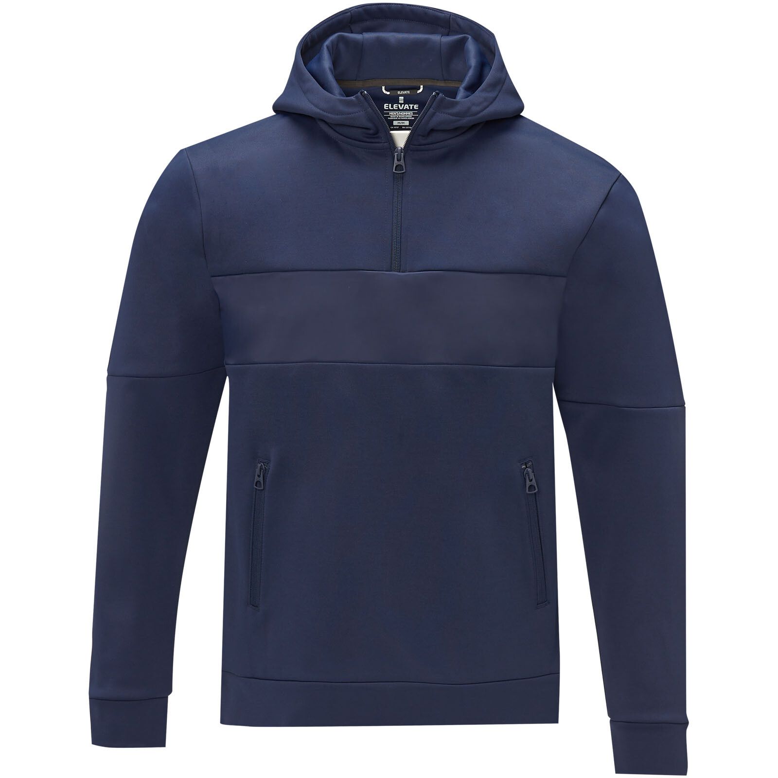 Sayan Kapuzenpullover mit halbem Reißverschluss für Herren - navy - S-514