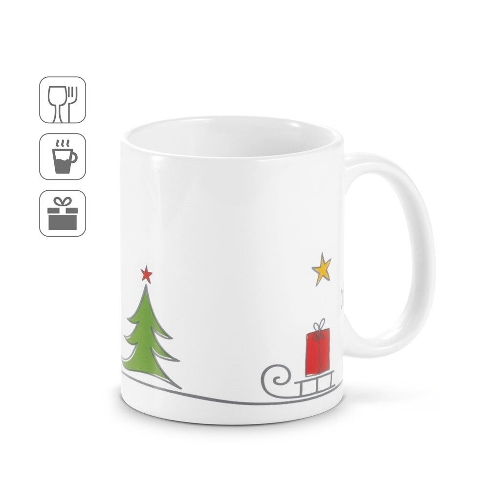 ANCELLE Weihnachtliche Tasse - gemischt-510