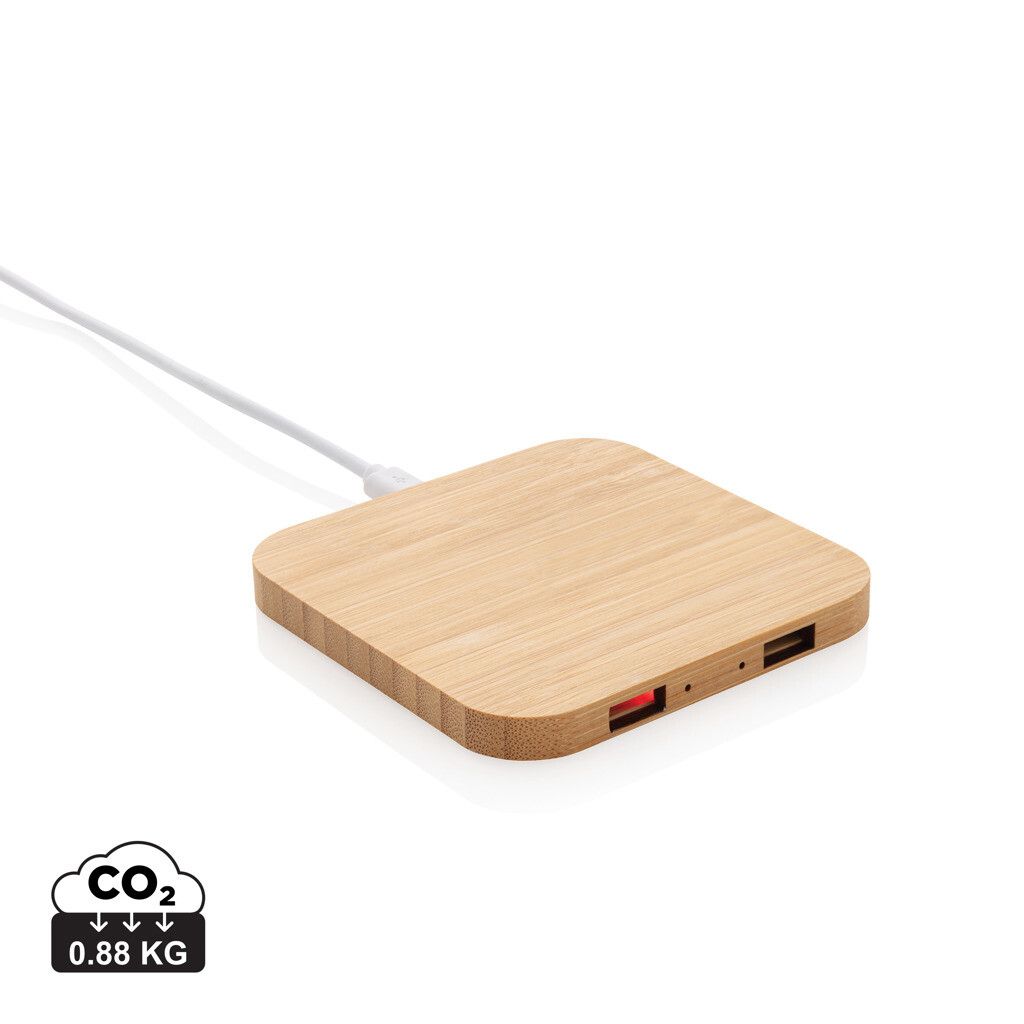 5W-Wireless-Charger aus Bambus mit USB - braun-261