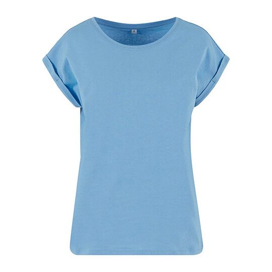 Ladies Extended Shoulder Tee - powder blue-40