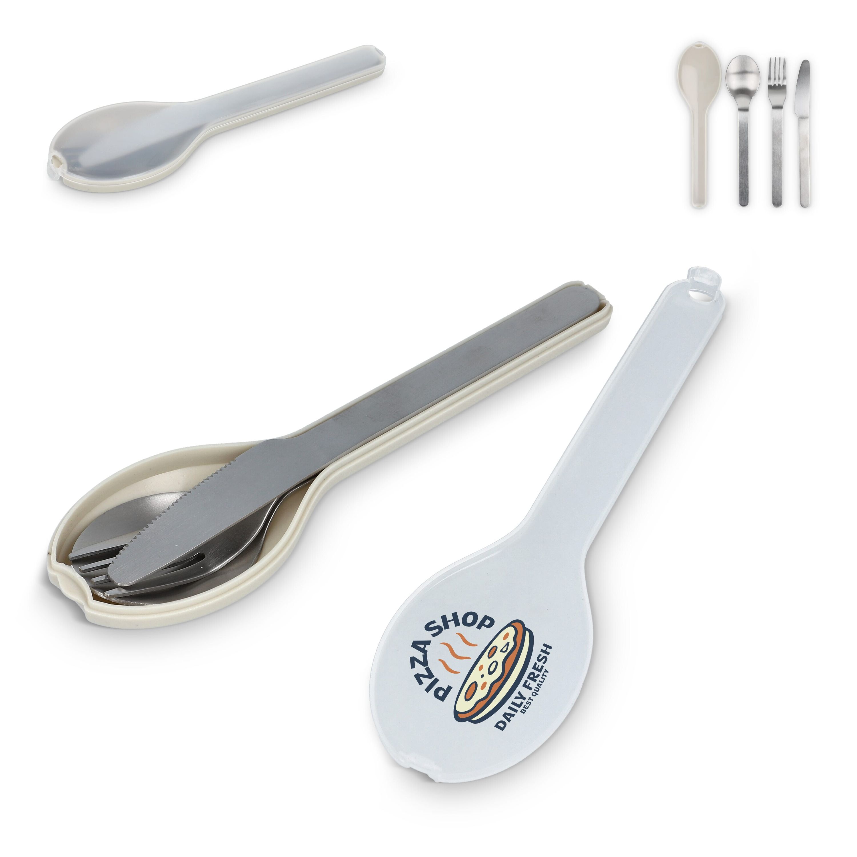Besteckset Go - beige-718