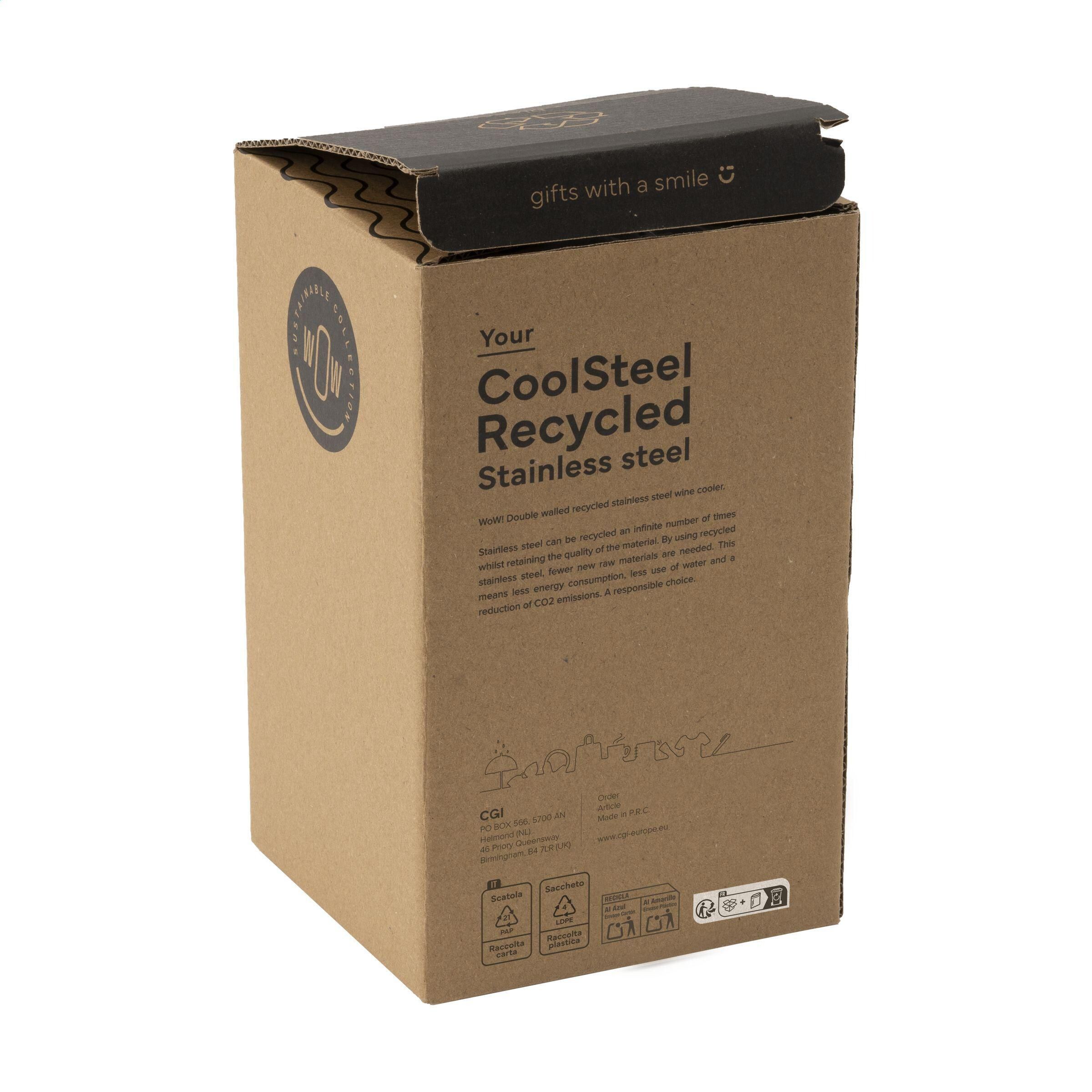 CoolSteel RCS Recycled Steel Weinkühler - leichtes kupfer-903