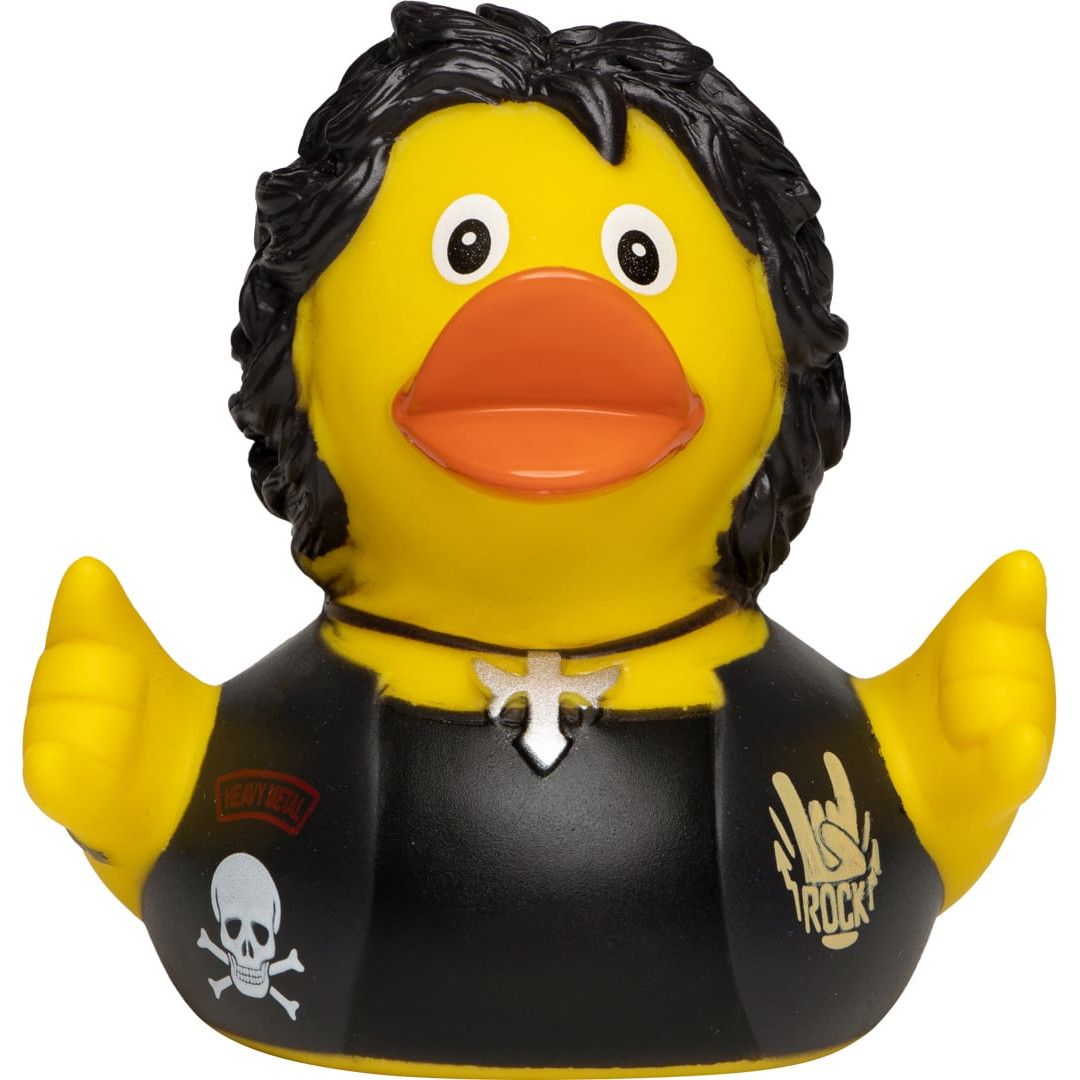 Quietsche-Ente Heavy Metal - bunt-884
