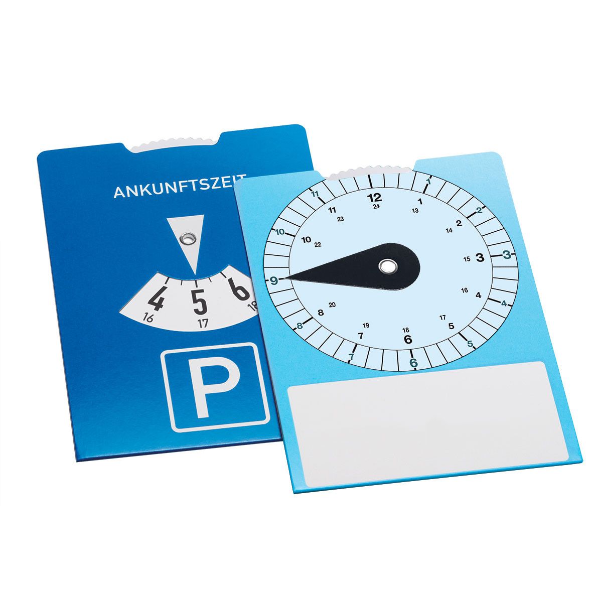 Kartonparkscheibe Pendler - blau, hellblau-402