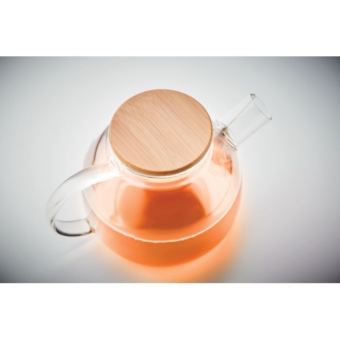 Teekanne Borosilikatglas 850ml MUNNAR - transparent-913