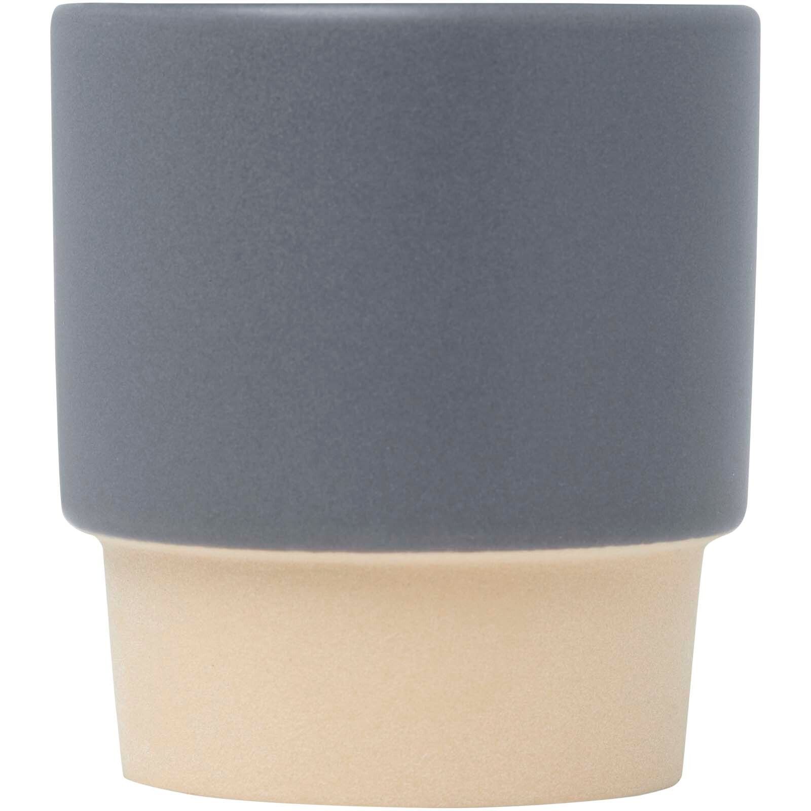 Olympia 130 ml stapelbarer Expresso Becher mit Tonboden - grau-801