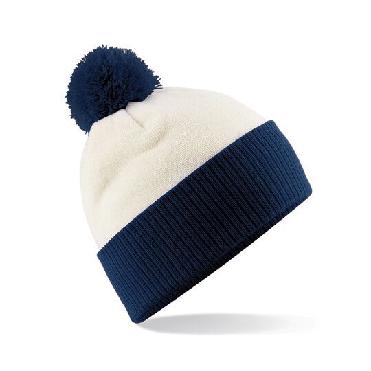 Snowstar® Two-Tone Beanie - off white - french navy-997