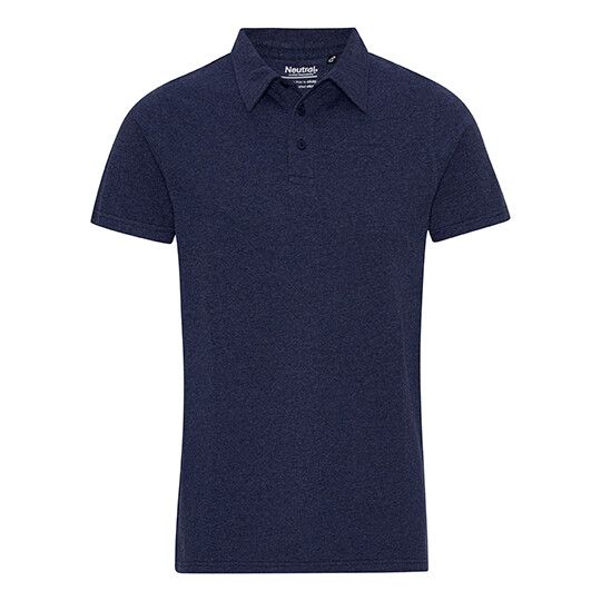 Recycled Cotton Polo - navy melange-65