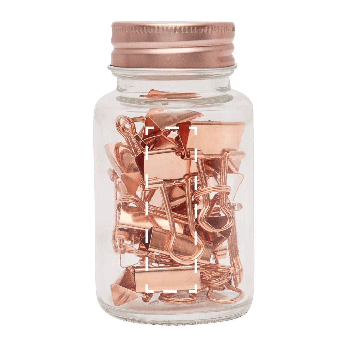 Veredelungsposition mittig auf dem Glas