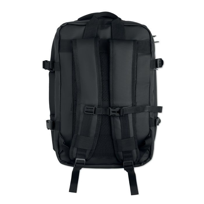 Erweiterbarer RPET-Rucksack XJUST - schwarz-787