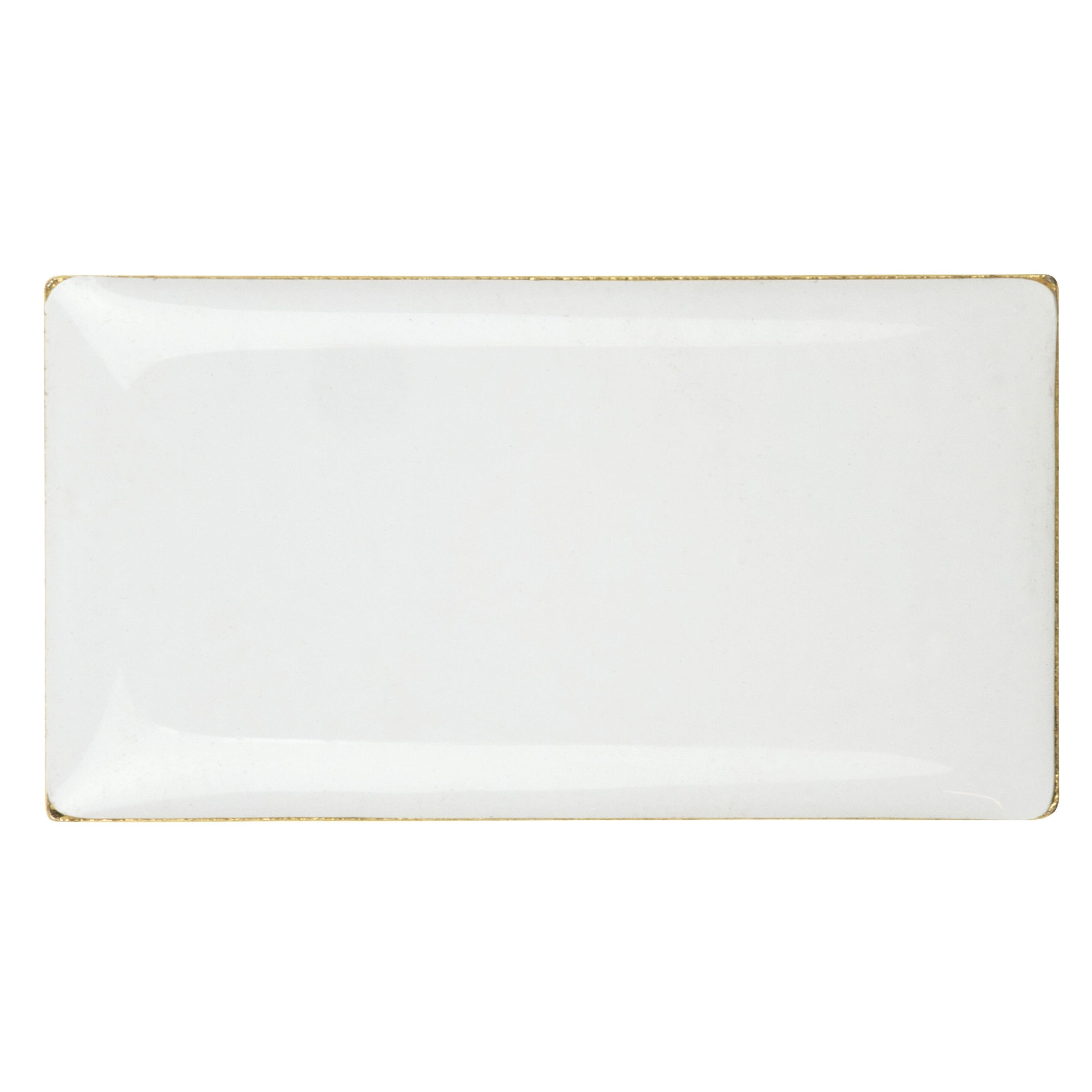 Metall Pin rechteckig 26x14mm - gold satin-26