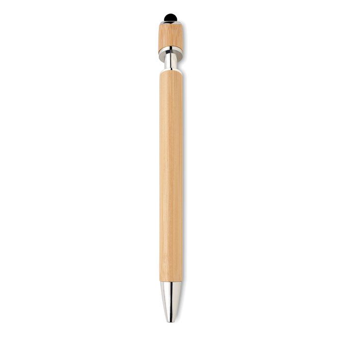 Druckkugelschreiber mit Stylus RENN - holz-265