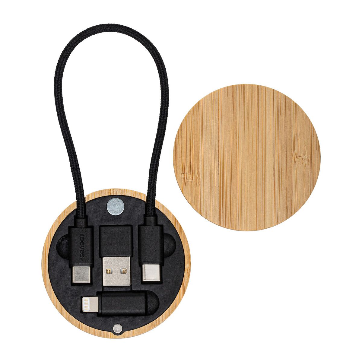 4-in-1 Ladekabel CONVERTICS BAMBOO EVO - braun-201
