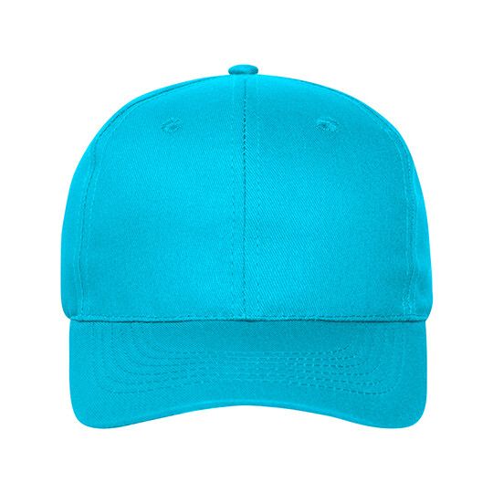 6 Panel Cap Bio Cotton - turquoise-916