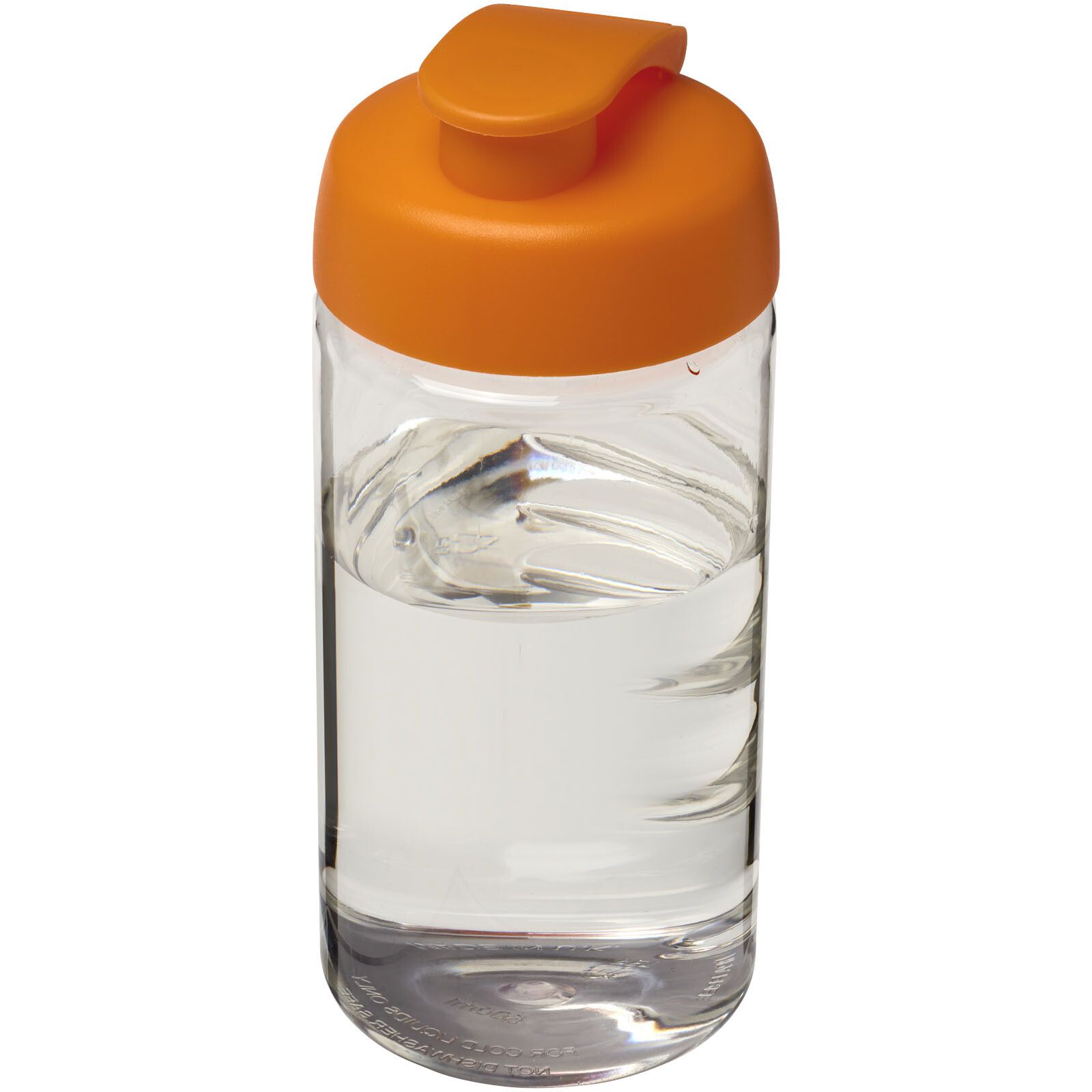 H2O Active Bop 500 ml Sportflasche mit Klappdeckel - transparent -  orange-902