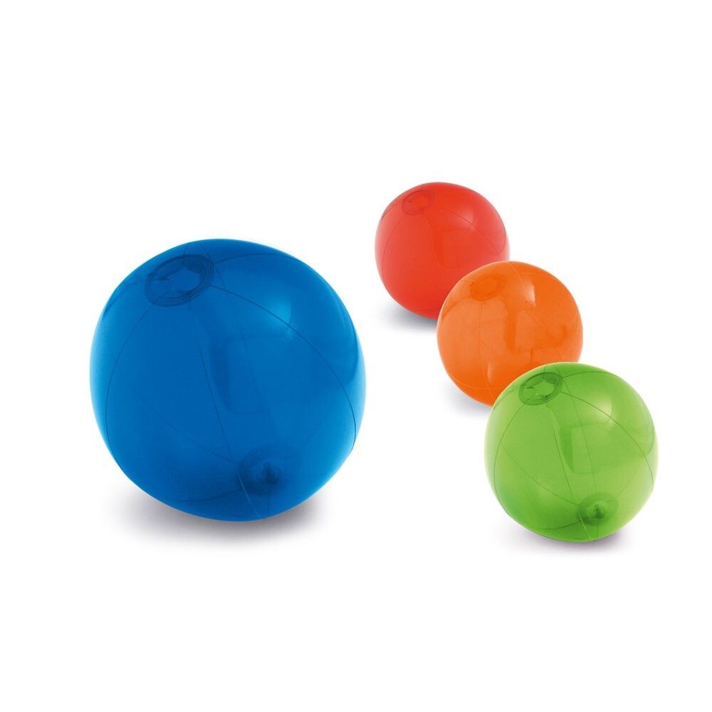PECONIC Strandball aufblasbar aus lichtdurchlässigem PVC - blau-519