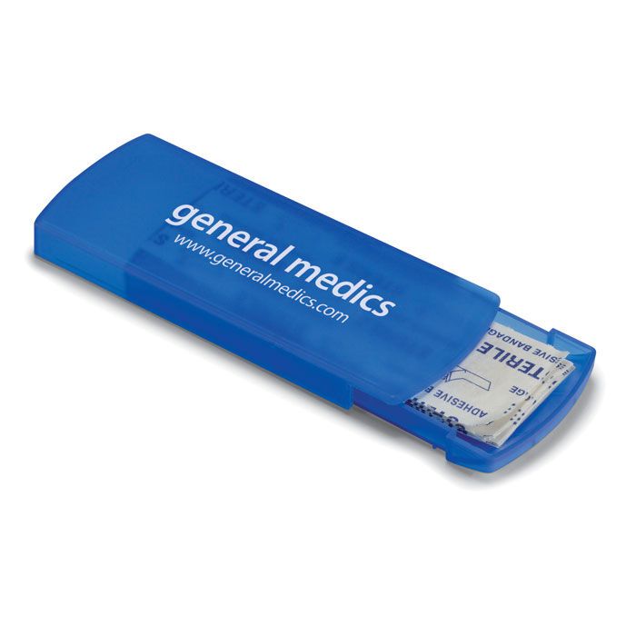 Pflasterbox EVAN - transparent blau-820