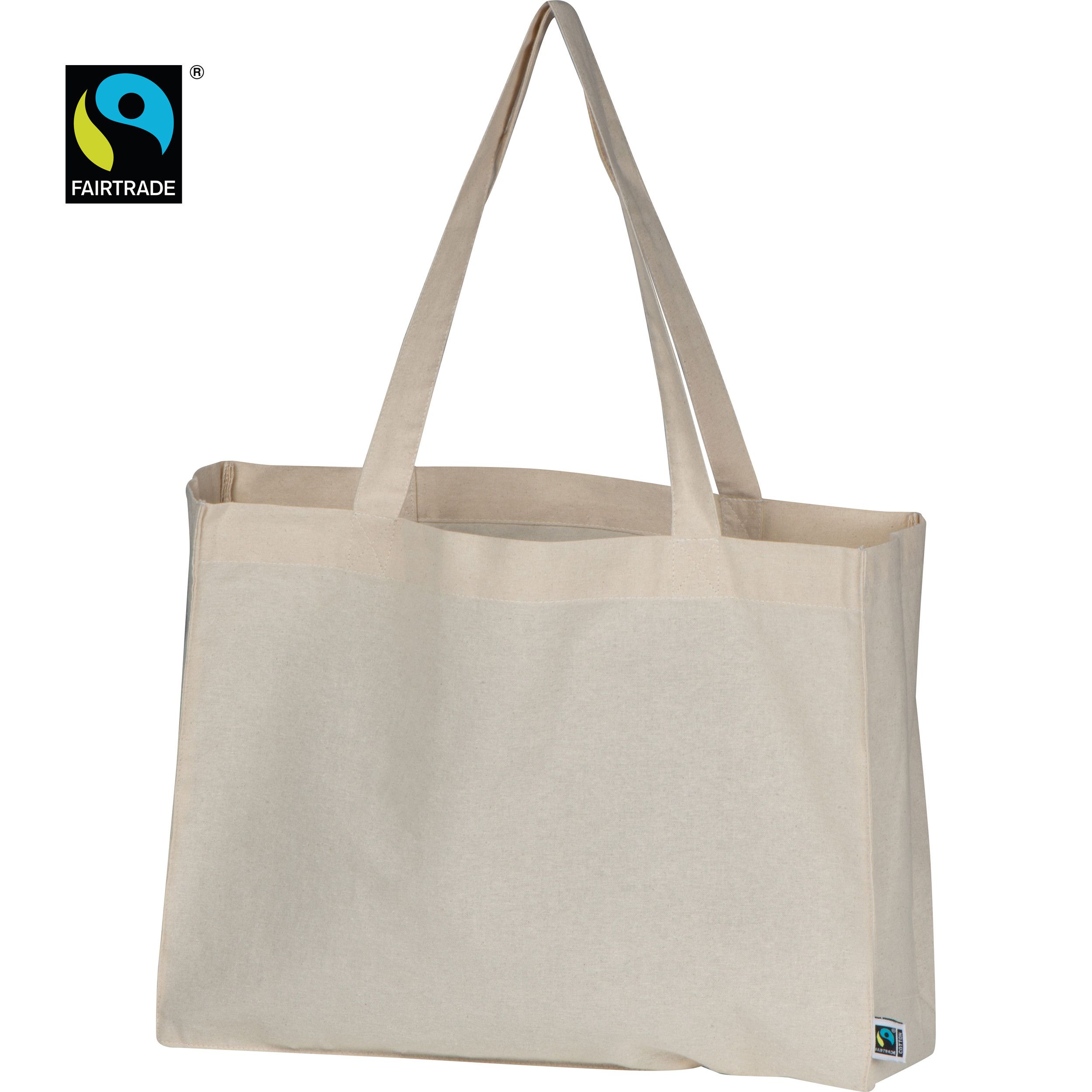 Fairtrade Baumwolltasche - beige-948