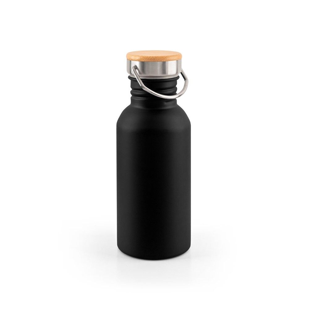 EWING Edelstahlflasche (90 % recycelt) mit einwandiger Ausführung - schwarz-82