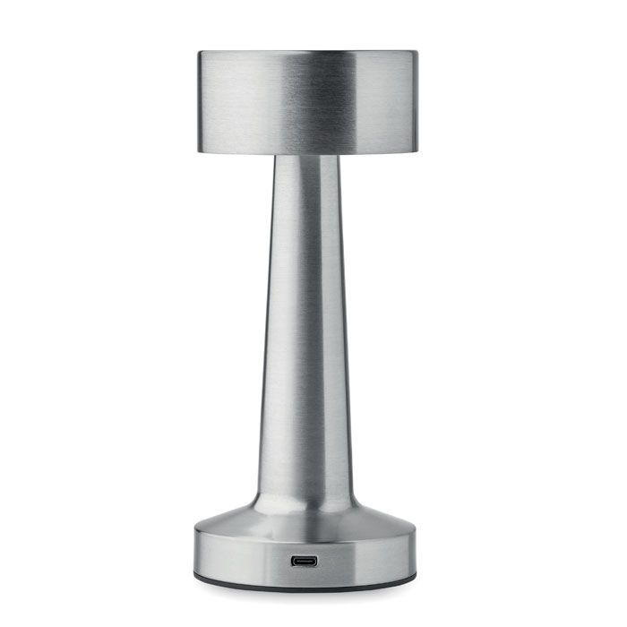 USB-Tischlampe Metall HIERLUZ - mattsilber-850