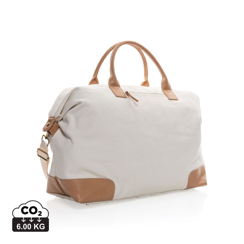 Impact AWARE™ 16 oz. rCanvas große Wochenendtasche - off white-807