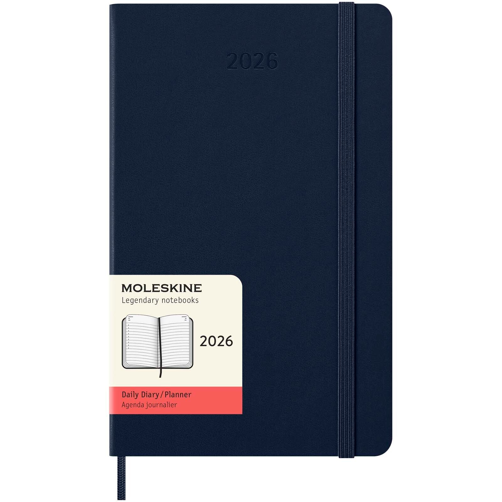 Moleskine Hardcover 12 Monate Tageskalender - saphir-578