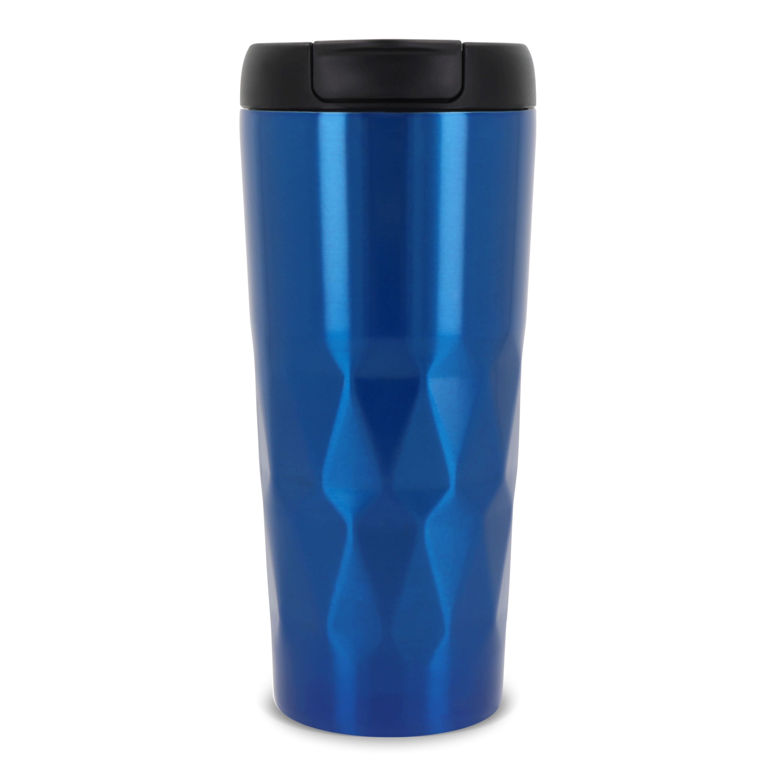 Isolierbecher Diamantenmuster 450ml - blau-508