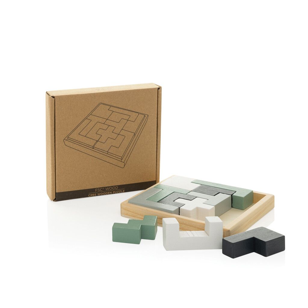 Cree Holz-Puzzle - braun-455