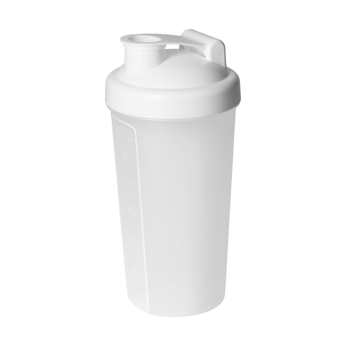 Shaker Protein, 0,60 l - weiß - transparent-573