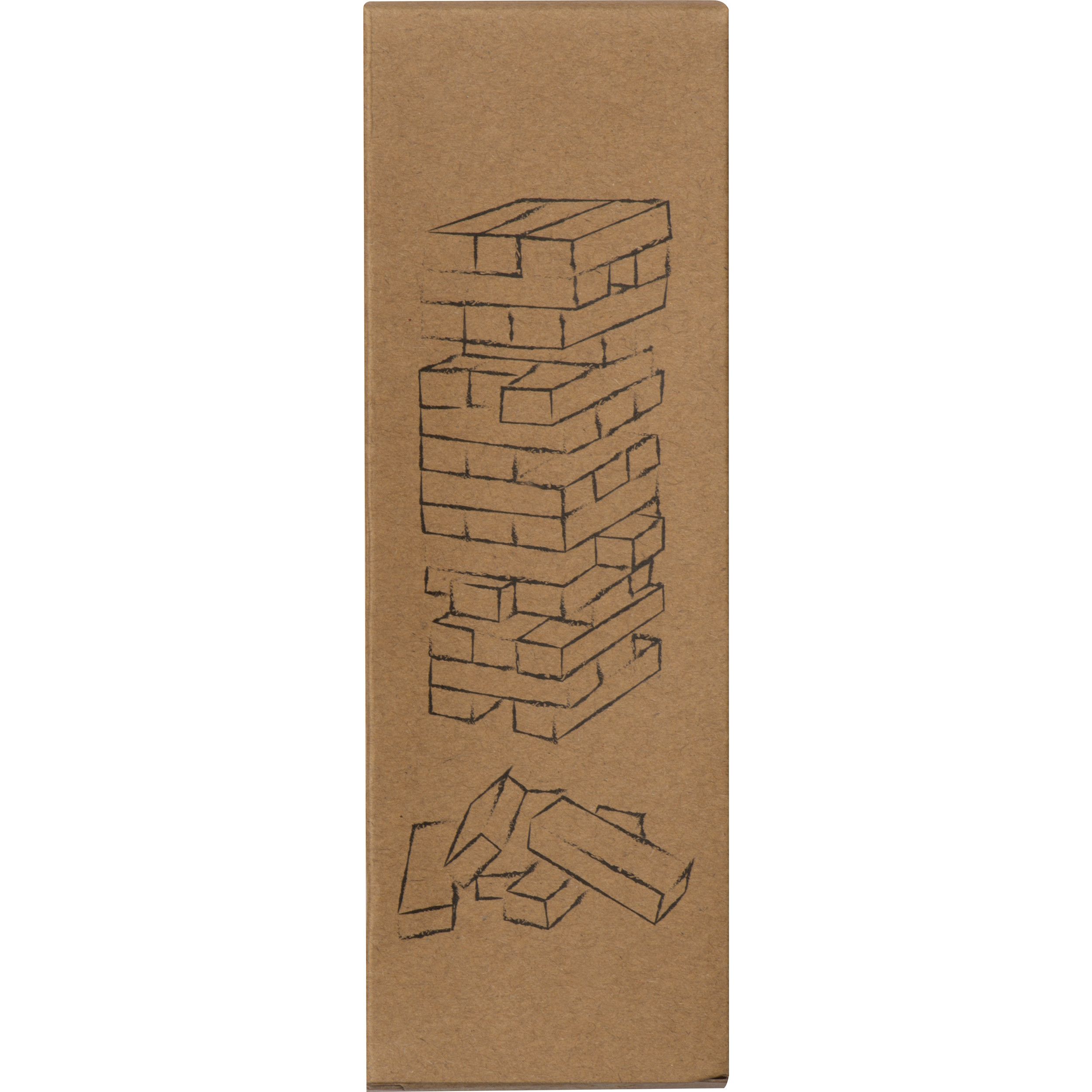 Stapel Geschicklichkeitsspiel aus Holz - braun-65