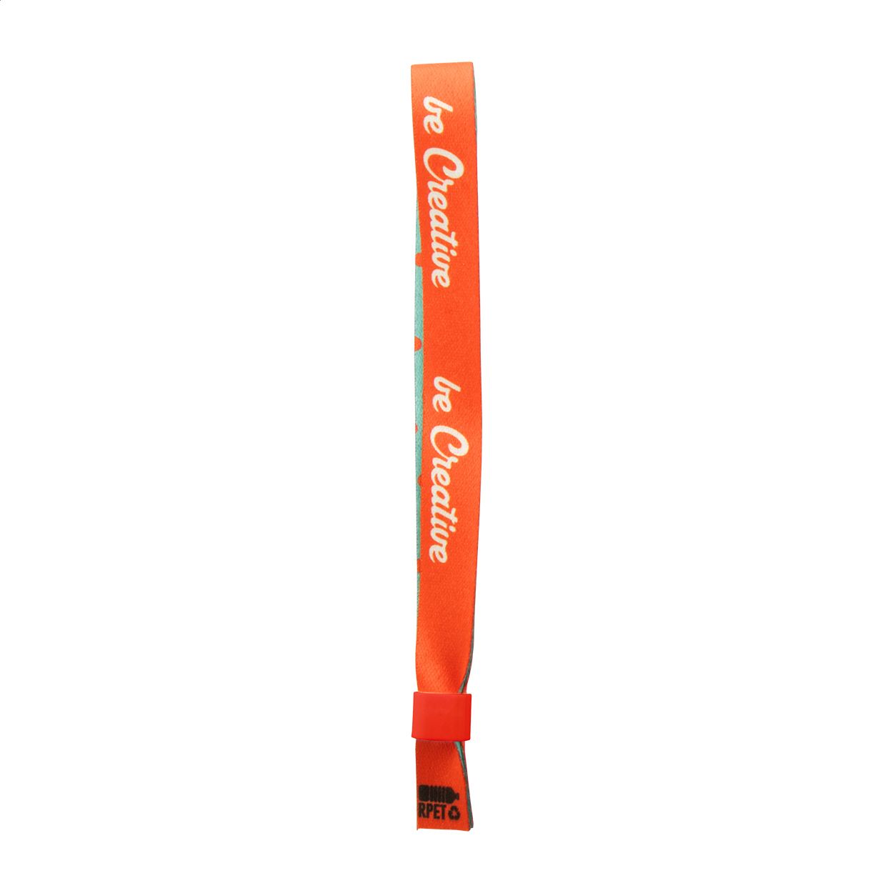 SuboWrist RPET Individuelles Festival-Armband - rot - weiß-262