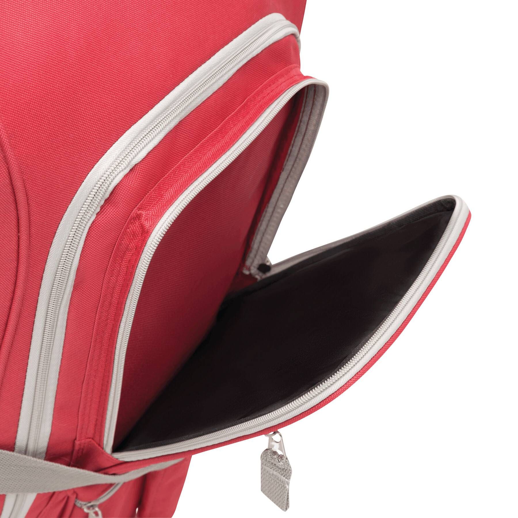 Trolley-Reisetasche 9P - grau - rot-307