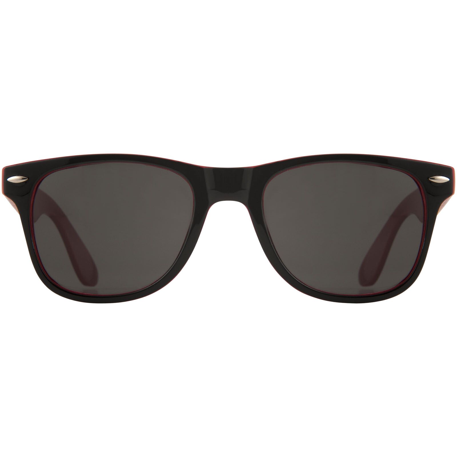 Sun Ray Sonnenbrille mit zweifarbigen Tönen - rot -  schwarz-884