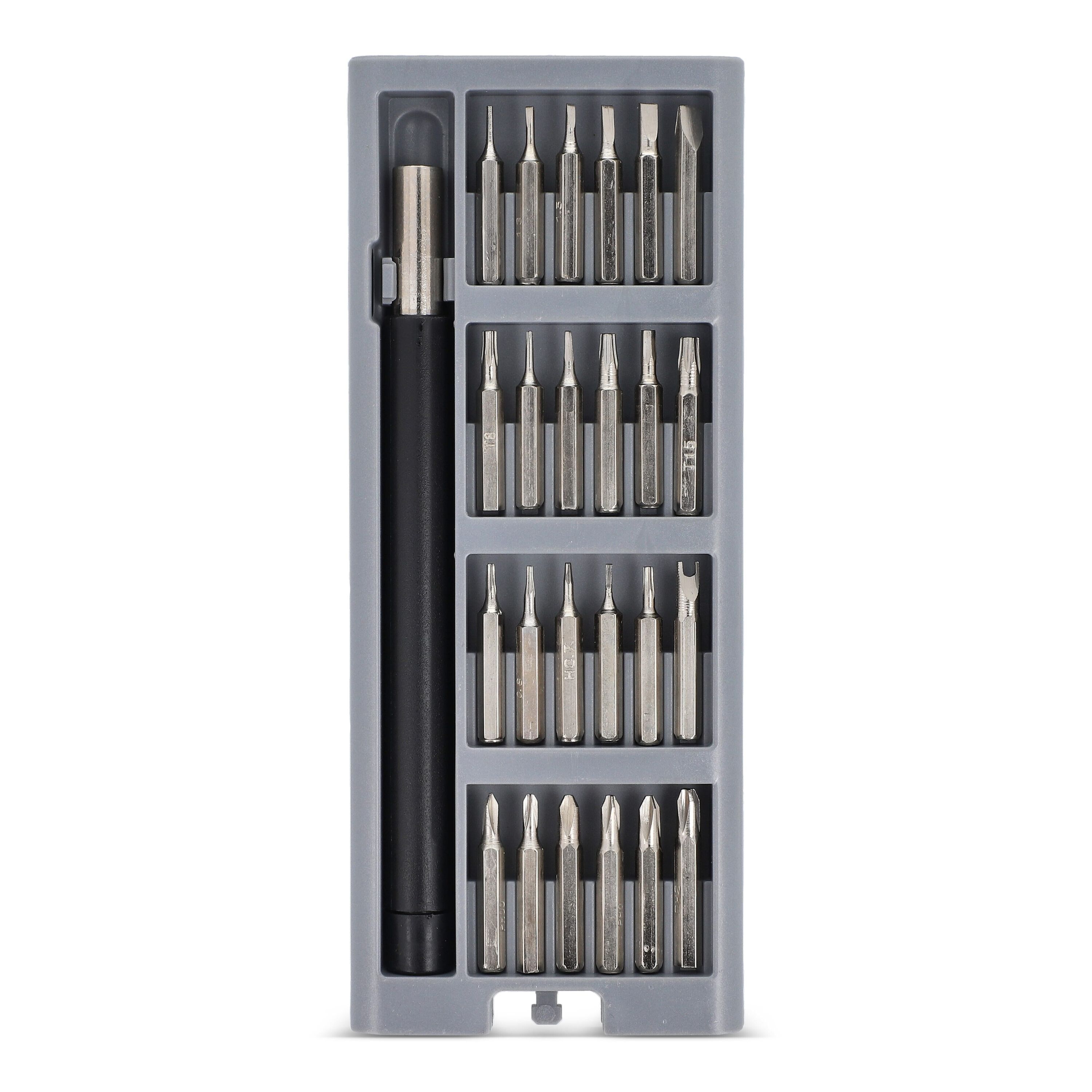 24-teiliges Präzisionsschraubendreher-Set mit Aufbewahrungsbox - grau-631