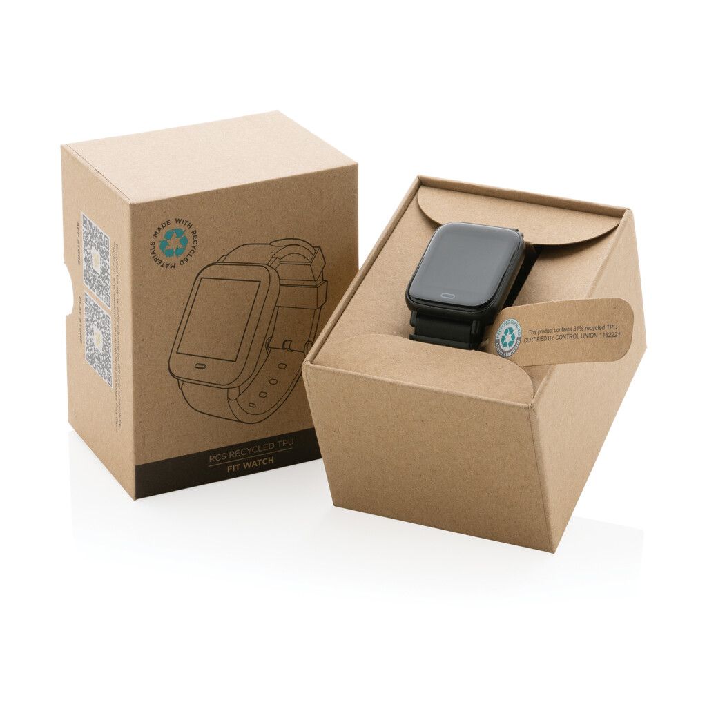 Fit Watch aus RCS recyceltem TPU - schwarz-833