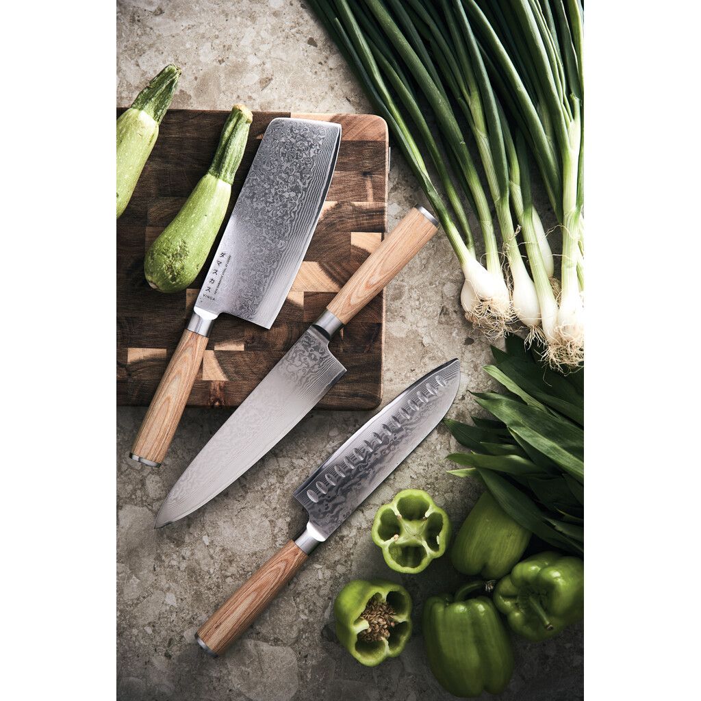 VINGA Hattasan Damascus Santoku Messer - stahl-416