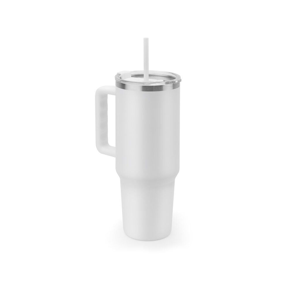 JOYNER XL Grosser Reisebecher aus Edelstahl, 1300 ml, vakuumisoliert - weiß-87
