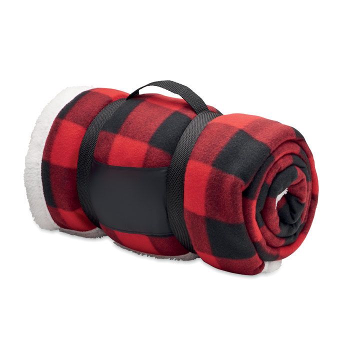 Fleece-Decke RPET SHERMATT - rot-210