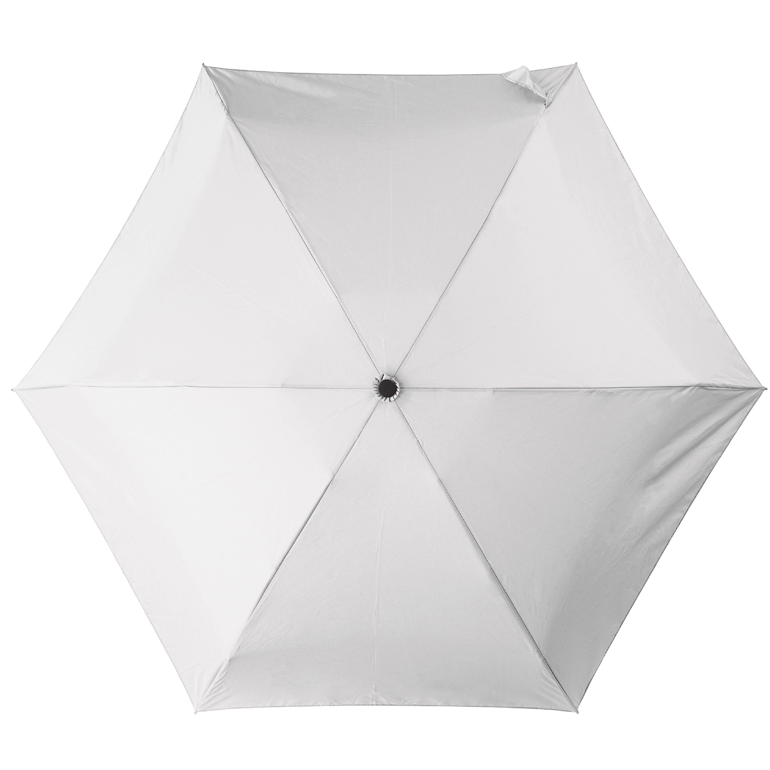 Ultraleichter 21” Regenschirm mit Hülle - weiss-744