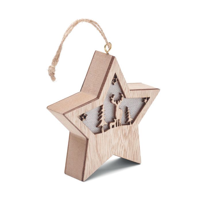 MDF-Stern mit Licht STARLIGHT - holz-55
