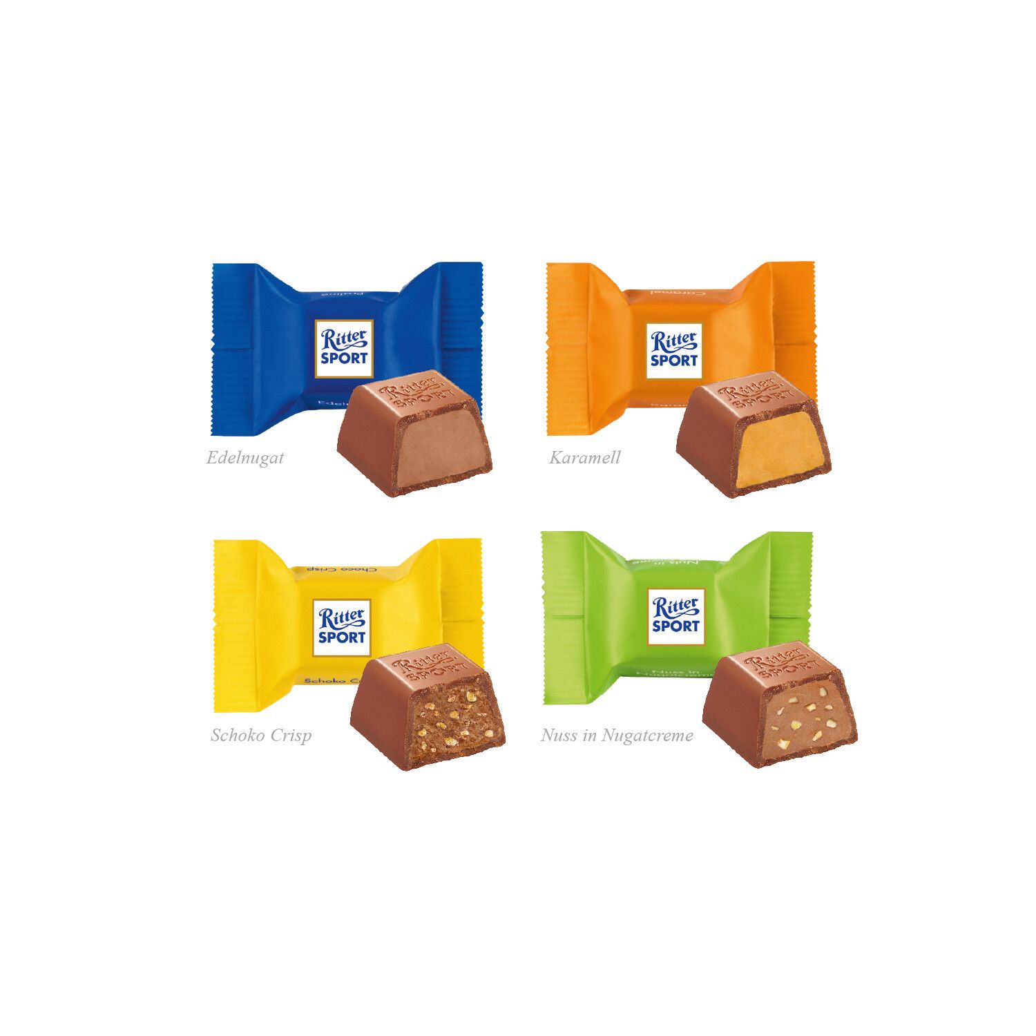 Tisch-Adventskalender mit Ritter Sport Schokowürfel-470