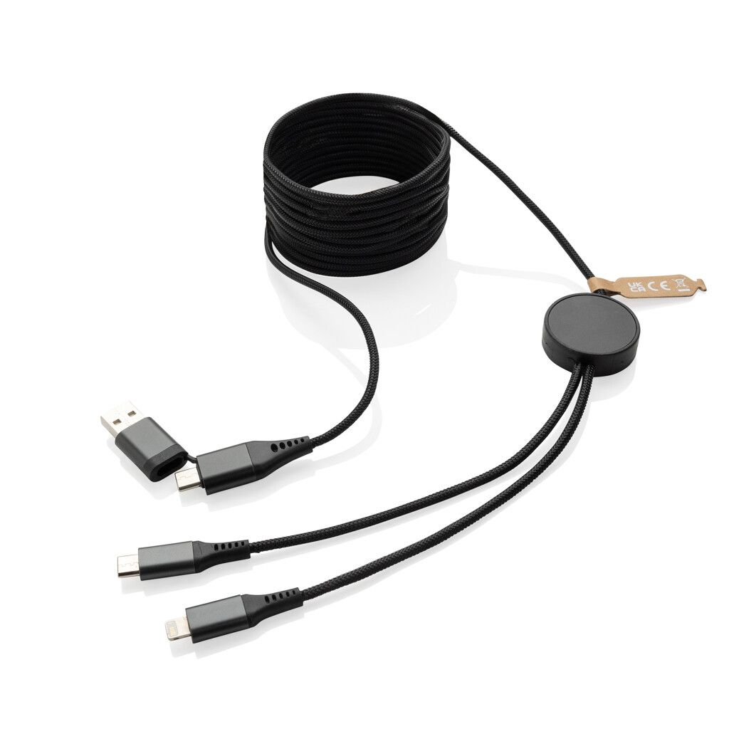 Terra 3 Meter 4-in-1-Kabel aus RCS recyceltem PET - grau-503