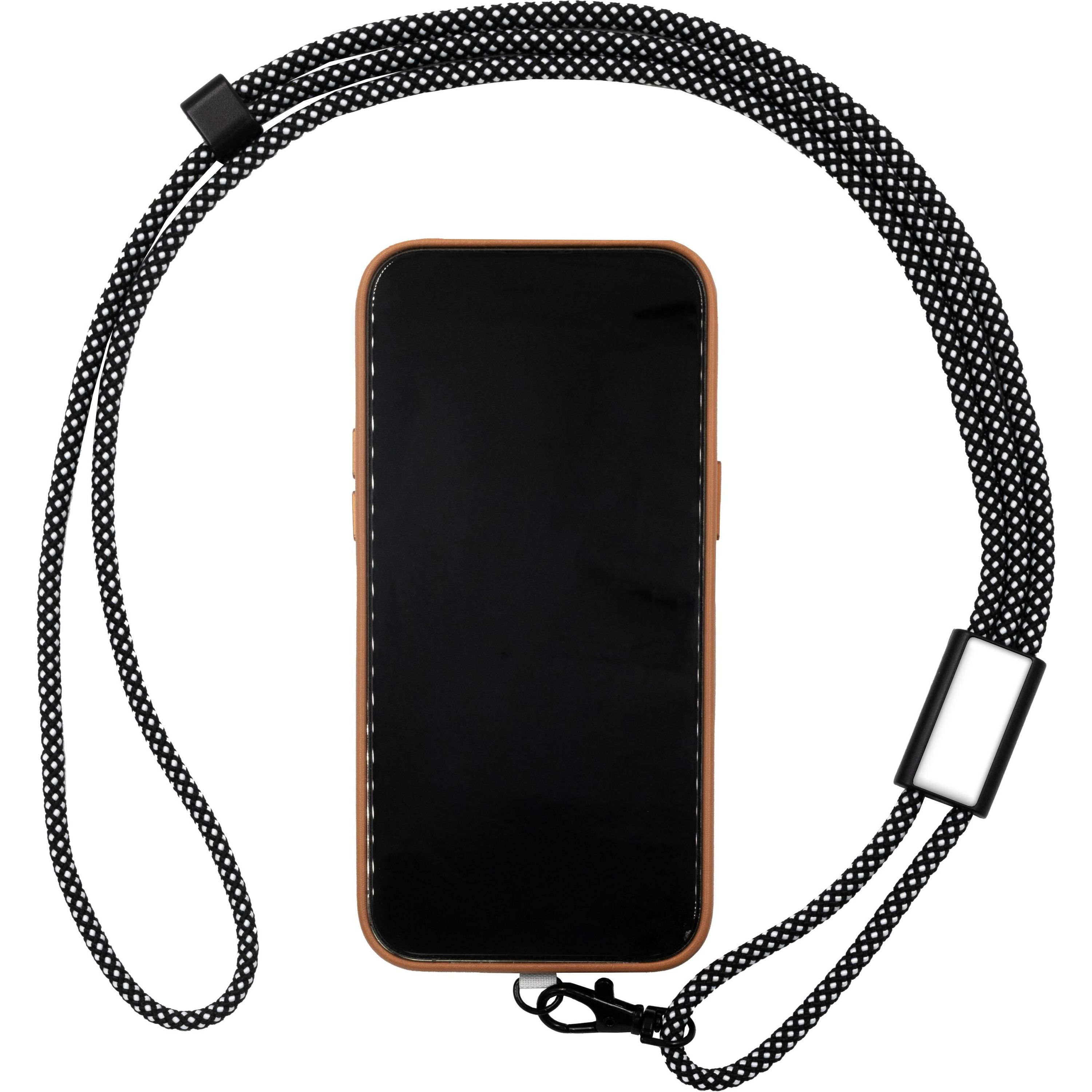 Brandcharger Lanyard Öko-Schlüsselband - stahlgrau-224