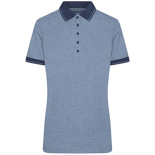 Ladies´ Heather Polo - blue melange - navy-915